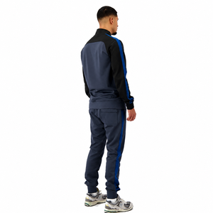 Conjunto Deportivo para Hombre con Bloques de Color, Chaqueta con Media Cremallera y Pantalones Jogger, Transpirable, Estilo Deportivo, para Otoño, Corte Regular - Product Image 4