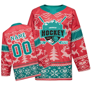 Ropa de hockey sublimada de diseño personalizado, ropa deportiva profesional con uniformes de hockey sobre hielo y equipo de equipo directamente de fábrica. - Product Image 6