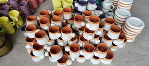 Modern Luxury Ceramic <b>Cup</b> for Home Office Restaurant Hotel Sustainable Design From India - Product Image 2