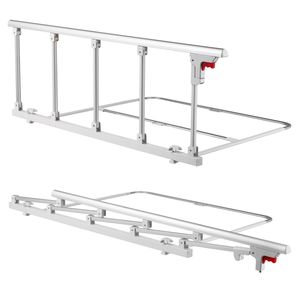 Barrière de lit pliable réglable en hauteur, haute résistance, pour personnes âgées, 48 dispositifs d'assistance au lit avec sangle de fixation - Product Image 1