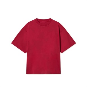 Wholesale 100% Cotton Solid Knitted T-Shirt Heavyweight 270 GSM Streetwear <b>Tee</b> Custom Logo Printing OEM Manufacturer - Product Image 1