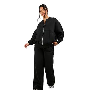 Conjunto Deportivo Casual de Invierno para Mujer, Diseño Personalizado OEM, Superventas, con Cierre Completo, Holgado y Transpirable - Product Image 1