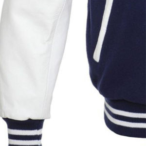 Veste universitaire tendance en laine et vinyle de haute qualité, confortable pour les activités sportives décontractées, avec broderie décorative, taille 4XL, hiver - Product Image 5