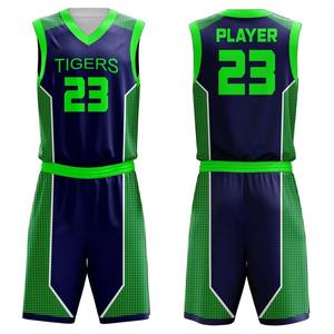 Nouvel ensemble maillot et short de basketball personnalisé en gros, sublimé, séchage rapide, respirant, uniforme de sport d'équipe, fabricant OEM - Product Image 4