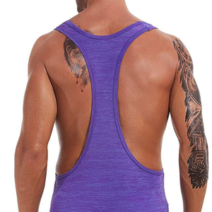 High Quality <b>Men</b> <b>Singlets</b> Stretchable Bodybuilding Wrestling Lightweight Fabric Sleeveless Custom Sublimation Printed <b>Singlets</b> - Product Image 5