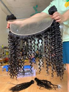 Cabello Humano Rizado Birmano HD Lace 13x4 13x6 100% Natural con Línea de Cabello Natural y Cierre de Encaje de Cabello Humano Crudo con Cutícula Alineada - Product Image 2