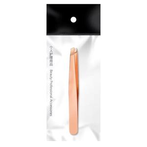Pinzas de Cejas de Acero Inoxidable Duraderas con Punta Inclinada de Alta Precisión para Uso Profesional y Personal - Product Image 5