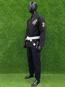 Kimono BJJ pour homme, coupe classique, noir, polyester anti-humidité, vêtements d'arts martiaux pour adulte, kimono de jiu-jitsu. - Product Image 3