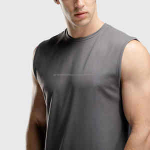 Wholesale Custom Logo Cotton Sleeveless Tank Top for Men <b>Running</b> <b>Singlet</b> Muscle Athletic Fitness Workout Shirts Gym Wear - Product Image 2