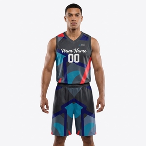 Groothandel op maat gemaakte gesublimeerde basketbaluniformen, ademende Dry Fit mesh jersey en shorts set, OEM ODM heren, jeugd, kinderen - Product Image 1