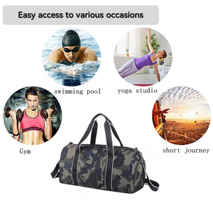 Bolsa de lona multifuncional con asa acolchada, cierre de cremallera seguro, diseño personalizado para fitness, gimnasio profesional y viajes. - Product Image 6