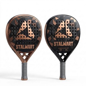 Stalwart <b>Pickleball</b> Paddle Standard Shape Edgeless 40-Hole Poplar Wood Core Durable Lightweight Anti-Slip Handle Adult Equipment - Product Image 1