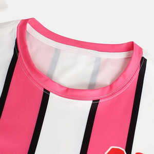 เสื้อผ้าสตรีทแวร์ผู้ชายไซส์ใหญ่ พรีเมียม ขายส่ง ราคาถูก สีชมพูขาว ผ้าฝ้าย 100% คุณภาพสูง สกรีนโลโก้ตามสั่ง เป็นมิตรกับสิ่งแวดล้อม - Product Image 3