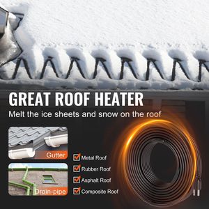 Cavo Riscaldante Autorigenerante da 30 Metri, 5W/Metro, per Protezione da Gelo di Tetti e Grondaie - Product Image 4