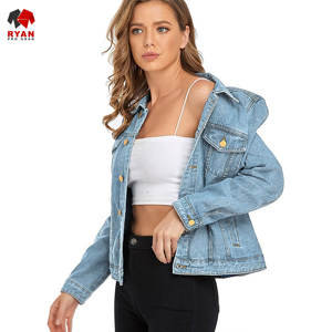 Chaqueta Vaquera Personalizada Ryan Pro Gear para Mujer, Tejido Transpirable y Cómodo con Cierre de Botones y Logotipo Personalizado - Product Image 2