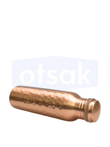 ขวดน้ำทองแดงแบบพกพา OTSAK พรีเมียม รักษ์โลก ดีไซน์ทันสมัย หรูหรา ฝาปิดแบบตอกลาย เหมาะสำหรับใช้ในออฟฟิศและแคมป์ปิ้ง ขนาด 34 ออนซ์ 1000 มล. - Product Image 5
