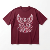 T-shirt blanc épais pour homme avec graphique personnalisé Vortex Trous Noir Cosmique, Eclipse Solaire et Phases Lunaires