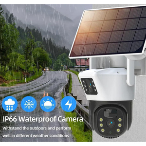 Cámara de Vigilancia Solar para Exteriores Rscamtom 4K, 2 Lentes, Visión Nocturna, Detección Humana, Alarma, Conectividad Wifi, CMOS, Tarjeta de Memoria, Nube - Product Image 6