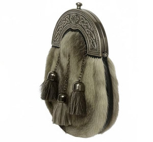 Coronas Doradas Personalizadas, Sporrans Escoceses Ecológicos de Cuero, Accesorios para Kilt Highland para Actividades al Aire Libre - Product Image 2