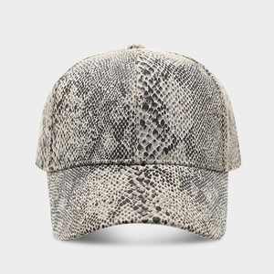Gorra de Béisbol de Cuero PU Primavera-Verano 2025, Gorra de Moda Urbana para Hombre y Mujer con Diseño de Serpiente, Estilo Deportivo - Product Image 4