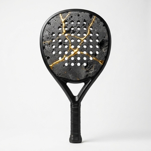 Raqueta de Pádel Profesional de Fibra de Carbono y Grafito, Ligera, Núcleo de Espuma EVA, Marco Resistente, Superficie Texturizada, Diseño de Agarre Cómodo - Product Image 1