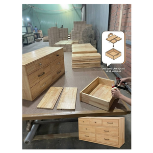 Panel Frontal de Madera para Cajones (Forma Rectangular/Cuadrada) Color Natural Moderno con 5 Años de Garantía para Cocina, Sala de Estar y Hotel - Product Image 5