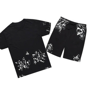 Ensemble de t-shirt et short de sport pour homme, pour entraînement décontracté, tenue de sport deux pièces, salle de sport, entraînement, fitness, usage quotidien - Product Image 6