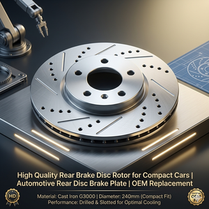 Disque de frein arrière de haute qualité pour voitures compactes, plaque de frein à disque arrière automobile, remplacement OEM - Product Image 2