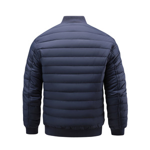 Veste matelassée pour homme, manteau d'hiver actif, longue veste rembourrée pour homme, vêtement d'extérieur épais sans capuche - Product Image 3