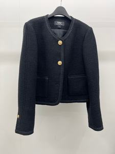 [BFM_SHINEME] Veste texturée à col en velours contrastant - Product Image 3