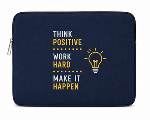 Funda para Portátil de Lona de Algodón de 15.6 Pulgadas con Cierre de Cremallera, Ligera, Duradera, Ecológica, para Protección Diaria del PC de Oficina, Color Azul - Product Image 1