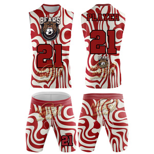 7v7 Flag Football Uniform Customizable <b>Compression</b> Jerseys Breathable Anti-Bacterial Anti-UV Moisture-Wicking Sleeveless Adult - Product Image 2