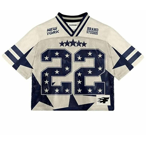 Jersey de punto personalizado para mujer, estilo oversize, estilo fútbol americano, venta al por mayor OEM, jersey transpirable de moda - Product Image 6