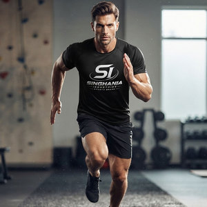 Chemises de sport pour hommes - 100% coton, légères, écologiques, séchage rapide, couleur unie, couleurs et designs personnalisables - Product Image 5