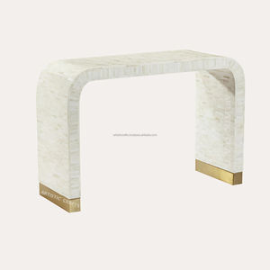 Table console d'entrée florale avec incrustation d'os Tables console élégantes pour la décoration intérieure - Product Image 5