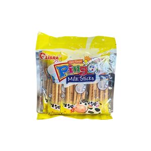 บิสกิตแท่งนมที่อุดมไปด้วยอบอร่อยรสชาติครีม186กรัมถุงสีเหลือง - Product Image 2