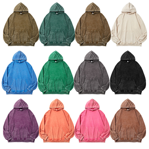 Sweat à capuche personnalisé vintage délavé, coupe oversize, style streetwear, en molleton épais, unisexe, fabricant de vêtements - Product Image 3