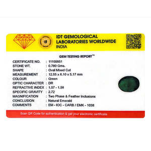 Natural Zambian Emerald 3.9 Carat Loose Gemstone for Fine Jewelry - Product Image 4