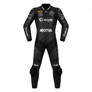 Combinaison de course sur piste professionnelle Zuzuki pour homme / Traje sur mesure en cuir de vache/crocodile avec protection de niveau 2 - Product Image 1