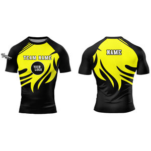 Couleurs et tailles personnalisables Manches courtes UPF50 Respirant Écologique Séchage rapide Vêtements de sport Rash Guard - Product Image 3