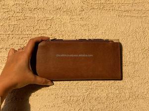 ใหม่กระเป๋าสตางค์หนังแฮนด์เมดแท้แบบใหม่สำหรับผู้หญิงกระเป๋าสตางค์แบบบางกระเป๋าสตางค์หนังสแนปหนังขนสัตว์กระเป๋าสตางค์หนังวัวแท้ - Product Image 5