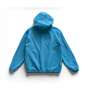 Sudadera con capucha impermeable OEM para mujer, estilo urbano, cortavientos con media cremallera, para dama - Product Image 5