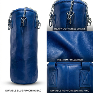 Sac de boxe pour enfants en cuir PU, ensemble de sacs de frappe junior, équipement d'entraînement, gants - Product Image 5