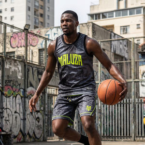 Ensemble de maillots de basket-ball d'été grande taille MALUZA Industries Premium, séchage rapide, uniforme de sport, streetwear, shorts d'entraînement - Product Image 4