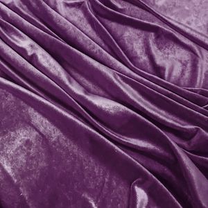 Woven 100% Polyester Soft Medium Weight Brushed Dress Curtain Material Plum Color 9000 Micro Velvet Fabric 130 GSM CLOTH ZONES - Product Image 4