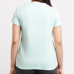 Camisetas de la mejor calidad en varios colores para mujer, cuello redondo, manga corta, disponibles en todas las tallas, con camisetas personalizadas para mujer. - Product Image 4