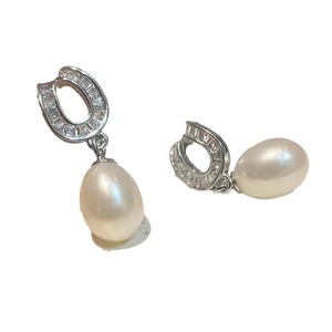 Pendientes de Plata S925 con Perlas Edison de Agua Dulce de 10-11 mm, Diseño de Joyería Clásico, Versátil y con Encanto Exquisito - Product Image 4