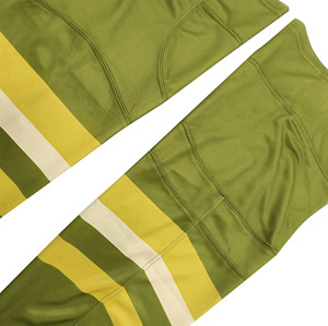 Green Striped Basketball <b>Leg</b> <b>Warmers</b> Knee High Breathable Spandex Polyester Adult Sports Socks Autumn - Product Image 3
