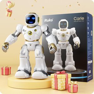 Robot intelligent pour enfants, grand robot interactif programmable STEM RC, commande vocale et commande par application, cadeaux pour garçons et filles, or - Product Image 2