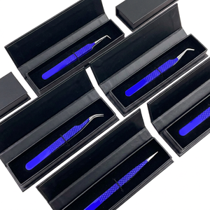 Pinzas para Extensión de Pestañas TEEJAY con Recubrimiento de Polvo Blanco de Alta Calidad, con Empaque en Caja de Cartón, Logotipo Personalizado, Color Personalizado - Product Image 2